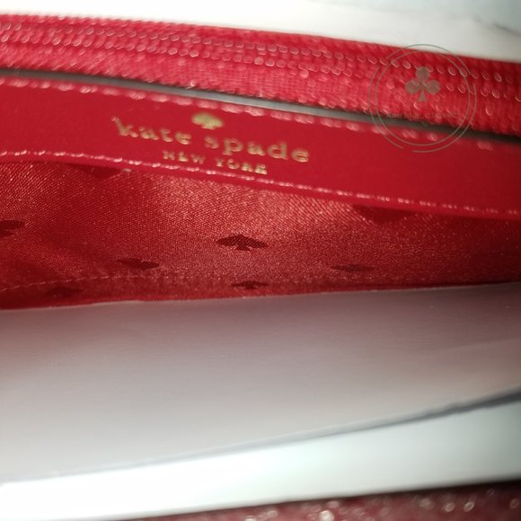 MAKE AN OFFER kate spade staci heart pop printed boxed large continental wallet - Picture 5 of 7